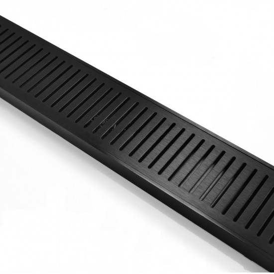 100-5600mm Lauxes Aluminium Midnight Wide Floor Grate Drain Any Size Indoor 